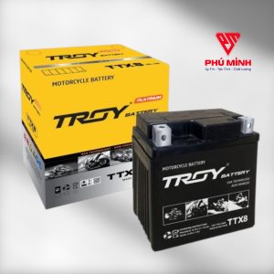 ẮC QUY XE MÁY TROY TTX8 12V-7Ah